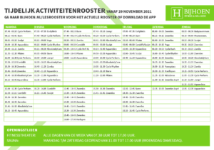 BijHoen - tijdelijk lesrooster